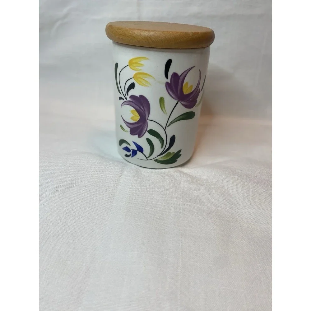 5” Canister Storage Jar w/Lid Welsh Dresser Portmeirion Angharad Menna 1992